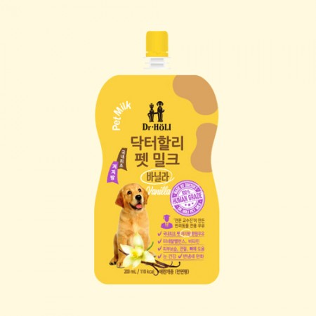 【FMG】Dr. Holi Pet Milk - Vanilla (香草風味，韓國跨境訂購，售價含國際運費，發貨後概不接受退貨退訂)